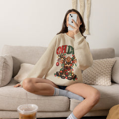 Oh Deer Christmas Sweatshirt — Cute Reindeer Holiday Crewneck