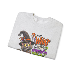 Halloween Cat 'What the Hex?' Crewneck Sweatshirt
