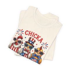 Chicka Boom Boom Patriotic Chickens Tee - 4th of July USA Shirt