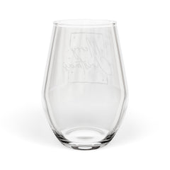 Merry Christmas Stemless Wine Glass