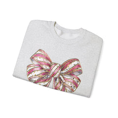 Pink & Gold  Bow  Sweatshirt - Valentine