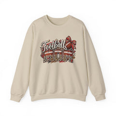 Football Mom Crewneck Sweatshirt — Leopard & Bow Team Spirit