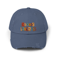 Choose Kindness, Distressed Cap, Inspiring Hat for Everyone, Perfect for Gifts, Casual Wear, Relaxed Vibes,