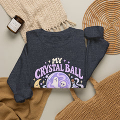 Doomed Crystal Ball Crewneck Sweatshirt — Cute Pastel Gothic Fortune-Telling Graphic