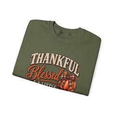 "Thankful, Blessed & a Little Stressed" Fall Pumpkin Sweatshirt