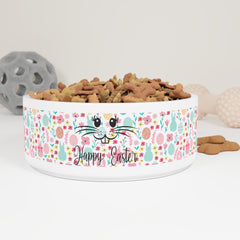 Easter Pet Bowl - 'Happy Easter' Design for Cats and Dogs