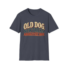 Old Dog New Tricks T-Shirt – "Absolutely Not" Vintage Graphic Tee