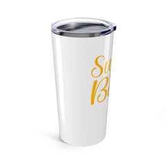 Sweet as Can Bee 20oz Tumbler  - White | Cute Bee Design Travel Mug, Gift for Honey Lovers, Birthday, Home & Office Use, Bee Themed