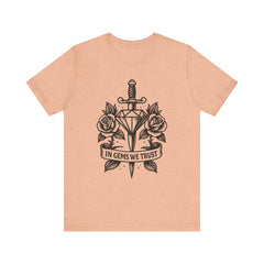 'In Gems We Trust' | Edgy Casual Wear, Gift for Rock Lovers, Men's & Women's Apparel, Perfect for Festivals