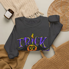 Halloween 'Trick or Treat' Crewneck Sweatshirt — Retro Candy Graphic