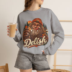 Delish Bigfoot Forest Crewneck Sweatshirt- S’Mores