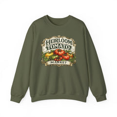 Heirloom Tomato Market Sweatshirt — Vintage Farmhouse Produce Graphic Crewneck