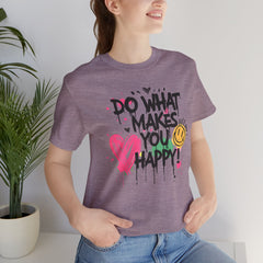 Do What Makes You Happy Tee | Unisex Jersey Short Sleeve Shirt, Positive Vibes Shirt, Gift for Friends, Uplifting Apparel, Casual [...]