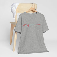 Love Signature T-Shirt – Minimal Red Script Tee