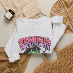 Frankie’s Monstermash Café Sweatshirt — Retro Cute Frankenstein Milkshake Halloween Crewneck