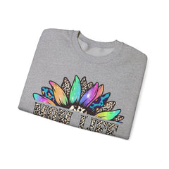 “Mom Life” Vintage Cool Life Flower Crewneck Sweatshirt