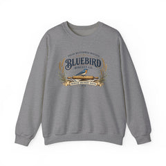 Bluebird Biscuit Co. Crewneck Sweatshirt — Vintage Bakery Logo Pullover