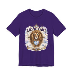 Lionheart T-Shirt — "Let Your Heart Lead" Lion Graphic Tee