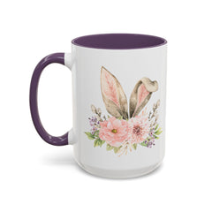 Bunny Ears Accent Coffee Mug (11, 15oz)