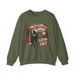 "My Favorite Christmas Tradition is Leaving Early" Vintage Holiday Christmas Crewneck