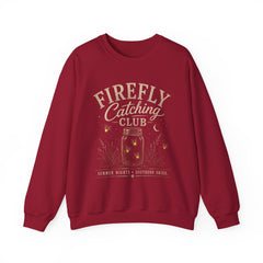 Firefly Catching Club Sweatshirt — Vintage Mason Jar Summer Nights Crewneck - Southern Heritage