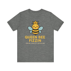 Queen Bee Fizzin' Unisex T-Shirt - Cute Bee Graphic Tee for Bee Lovers