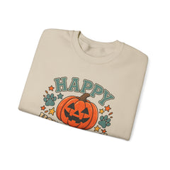 Halloween Crewneck Sweatshirt — "Happy Howl-oween" Pumpkin Graphic - Southern Heritage