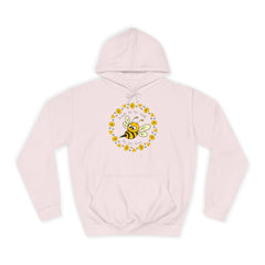 Though she’d be small, she be fierce –Bee-Inspired Unisex College Hoodie |