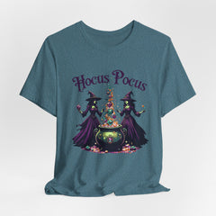 Hocus Pocus Halloween T-Shirt, Witch Tee, Unisex Halloween Shirt, Spooky Season Apparel, Costume Party Top