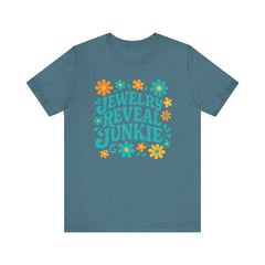 Jewelry Reveal Junkie Tee, Short Sleeve Shirt, Jewelry Lovers, Bella Canvas