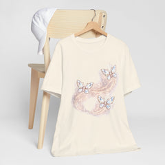 Butterfly Sparkle Tee — Pastel Crystal Butterflies Graphic T-Shirt