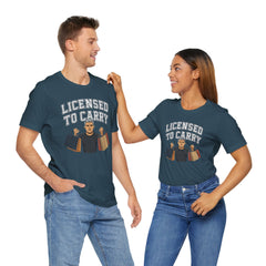 Funny Marriage License Unisex Te, License to carry