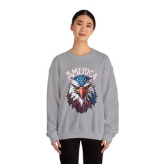 AMERICA - Bald Eagle- Unisex Heavy Blend™ Crewneck Sweatshirt
