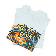 Shell Yeah! Turtle Graphic Tee — Tropical Beach Surf T-Shirt