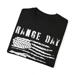 Range Day - FADED PRINT - T-shirt - Military Branches, Right to Bear Arms, American Flag