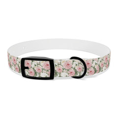 Dog Collar- White and Pink Roses