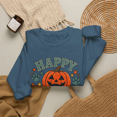 Halloween Crewneck Sweatshirt — "Happy Howl-oween" Pumpkin Graphic - Southern Heritage