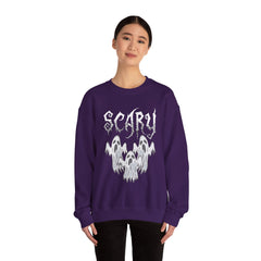 Scary Ghosts Unisex Crewneck Sweatshirt | Halloween Apparel, Spooky Sweatshirt, Ghost Theme, Gift for Halloween Lovers, Cozy Fall Fashion
