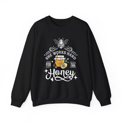 Bee Inspired Crewneck Sweatshirt - Funny Honey Lover Apparel, Hard Working Women