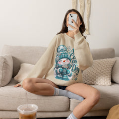 Hot Cocoa Kinda Day Sweatshirt- Winter- Christmas- Snowman