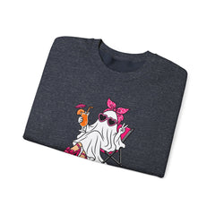Boo-gie Bitch Ghost Crewneck Sweatshirt — Cute Retro Halloween Graphic