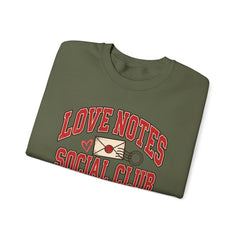Love Notes Social Club Sweatshirt — Retro Valentine Crewneck
