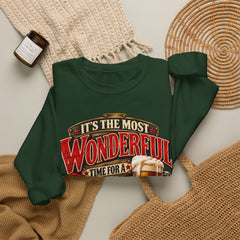 It’s the Most Wonderful Time for a Beer Crewneck Sweatshirt - Christmas