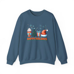 Christmas Coffee Santa Hat Sweatshirt