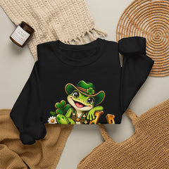 Hoppy Go Lucky Frog St. Patrick’s  Day Sweatshirt
