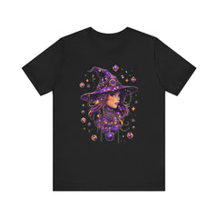 Enchanting Witch Graphic Tee - Perfect for Halloween, Gifts, Parties, Casual Wear, and Witchy Vibes
