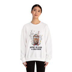 Sassy Coffee Sweatshirt - Cozy Unisex Crewneck, Halloween Fashion, Gift for Coffee Lovers, Fall Apparel, Cute Casual Style