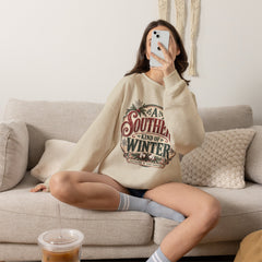 Southern Kind of Winter Crewneck Sweatshirt- Christmas
