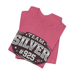 Team Silver #925 T‑Shirt — Vintage Sports Shield Tee - BP Jewelry