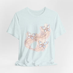 Butterfly Sparkle Tee — Pastel Crystal Butterflies Graphic T-Shirt